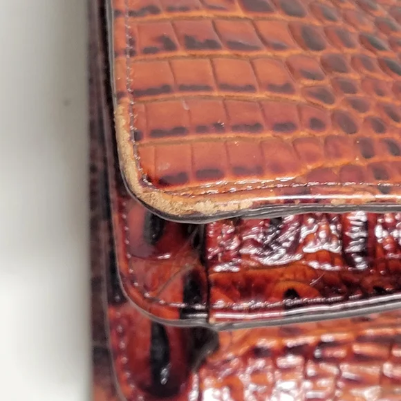 Brahmin Gabriella Rose Gold Provense Satchel Purse. - Picture 10 of 16